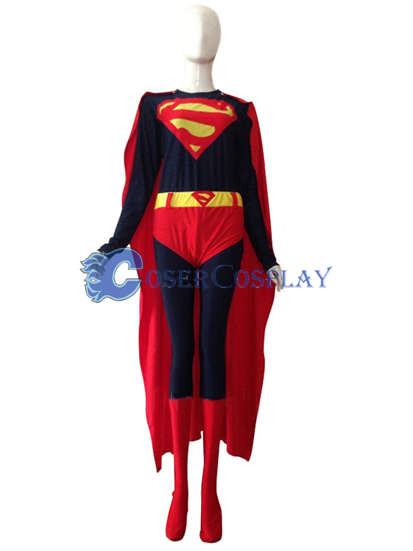 Dark Supergirl Cosplay Costume Halloween Sleeves